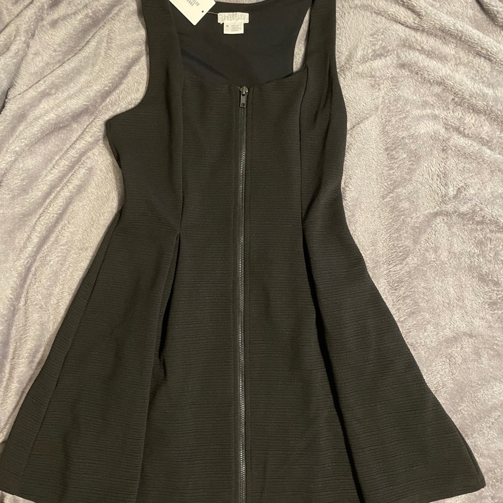UO Cooperative Zipper Front Skater Dress